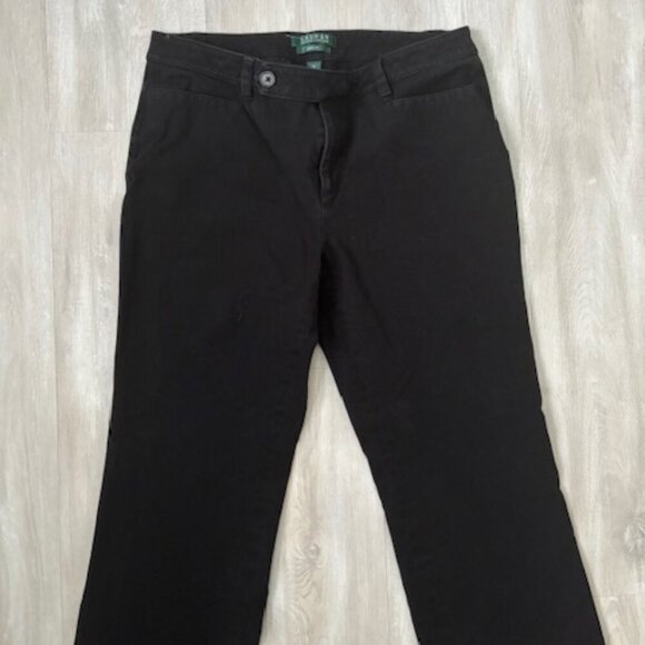 Lauren Ralph Lauren Vintage Adelle black denim jeans - size 10 - Picture 2 of 6